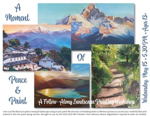 A Moment of Peace and Paint: A Follow Along Landscape Painting Workshop ...